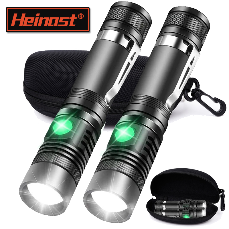Headlamp - Linterna de mano recargable T6, linterna