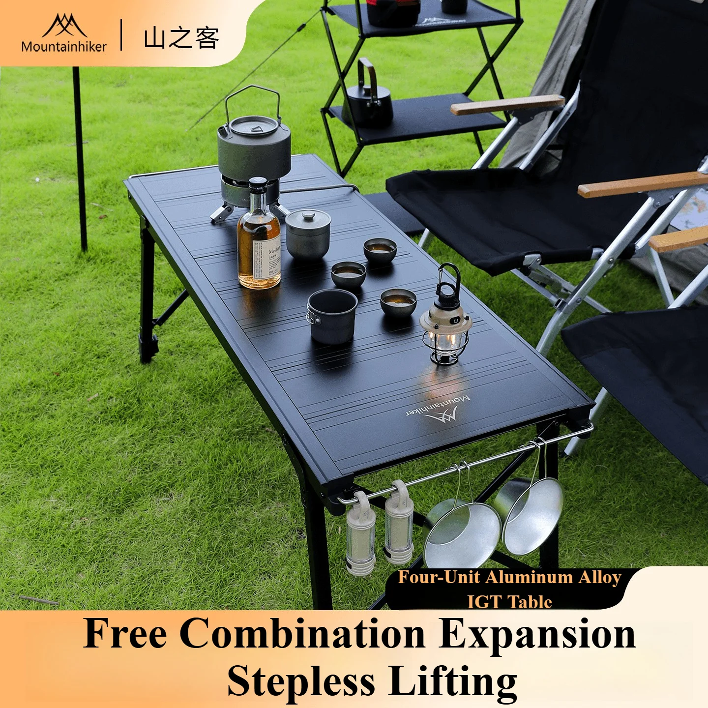 Outdoor Camping Cooking Set - Mountainhiker Camping elevador plegable extraíble multiunidad