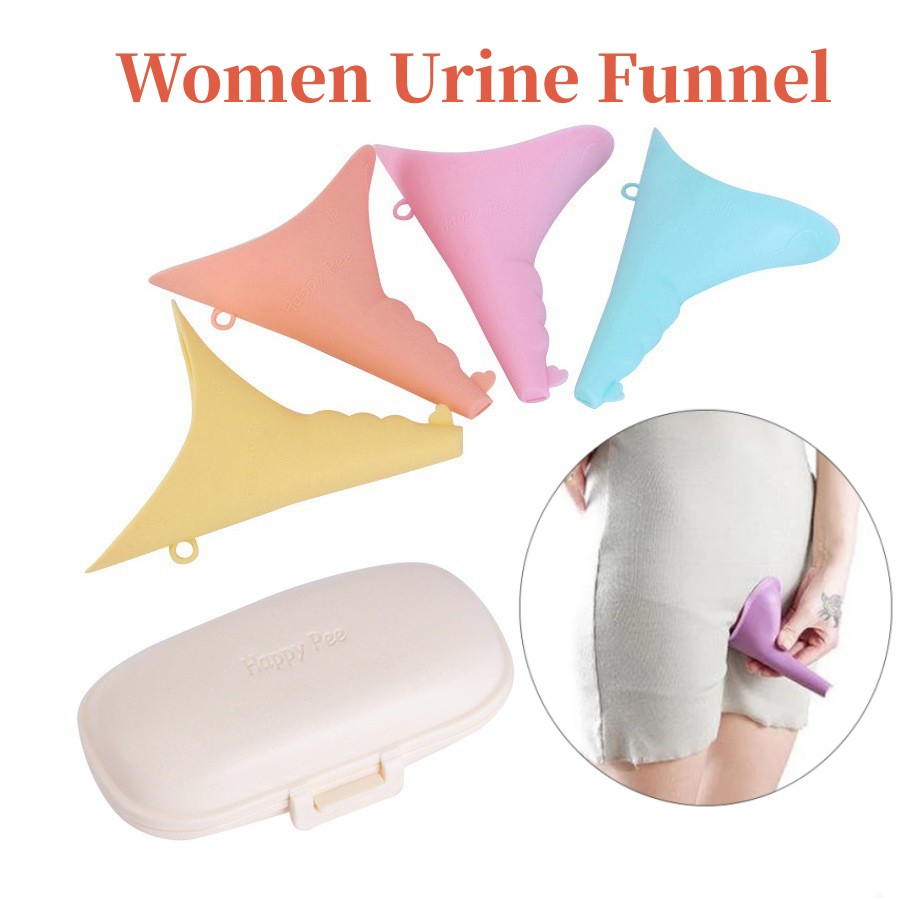Outdoor Camping Toilet - Urinario de silicona para mujer, urinario