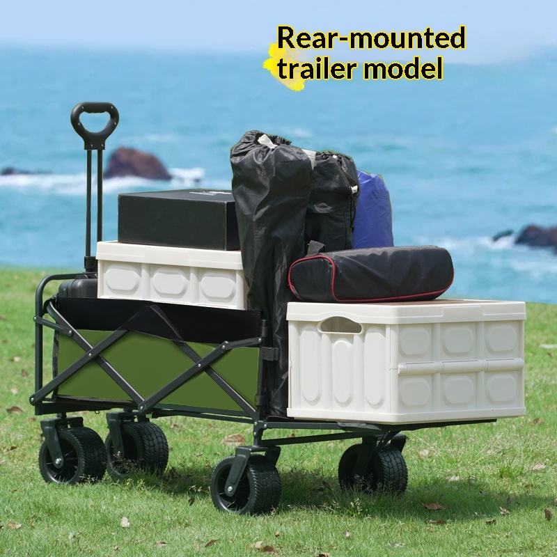 Outdoor Camping Table - Carrito de Plataforma Plegable de Cuatro