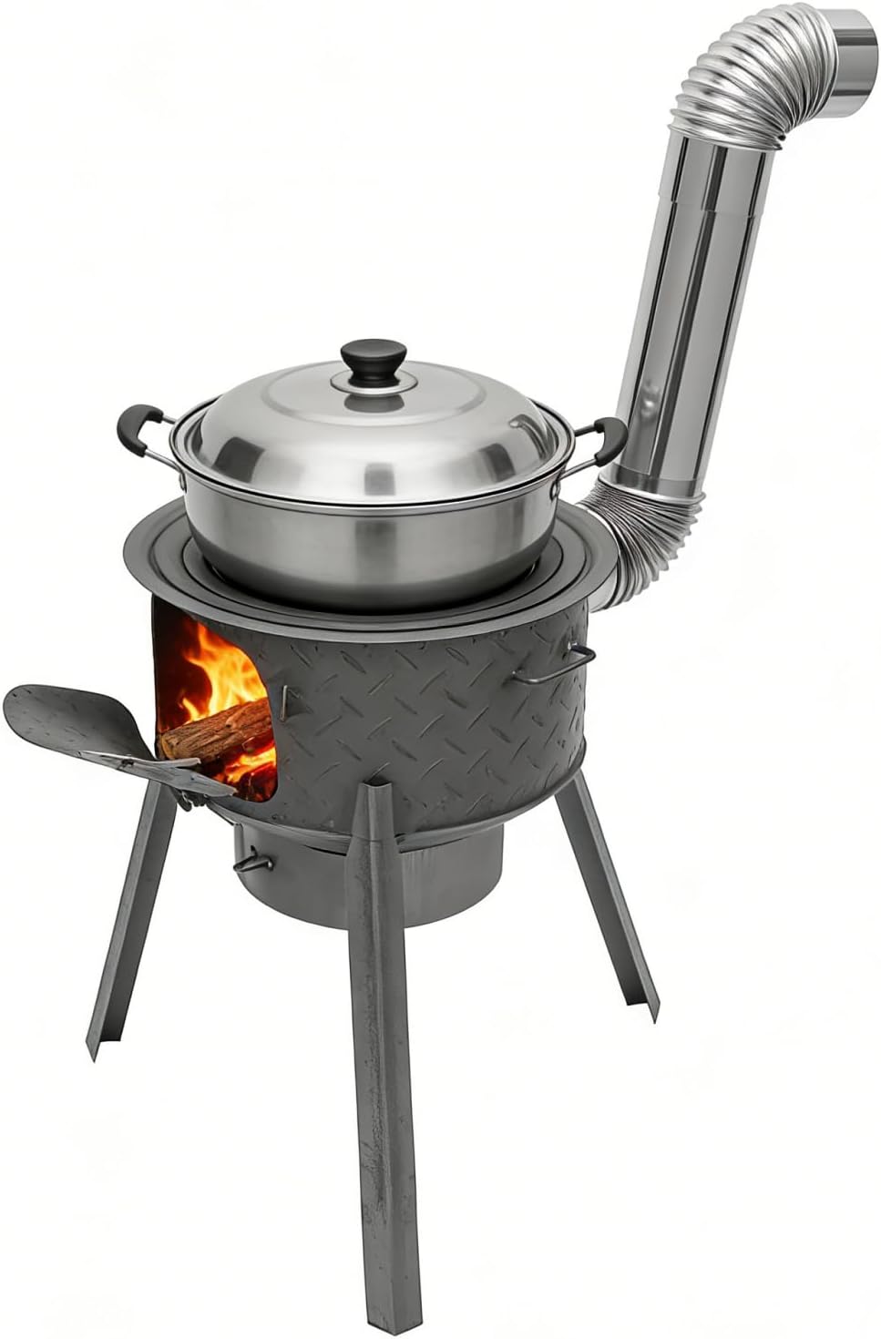 Outdoor Camping Wood Stove - Estufa Portátil de Leña para Acampar