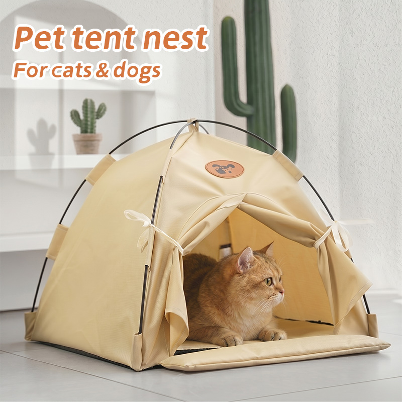 Outdoor Camping Dog Fence - Cama Tipo Tienda para Mascotas, para