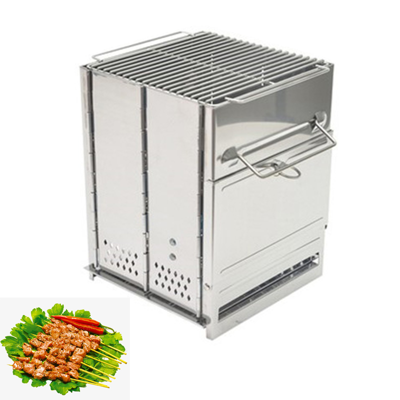 Outdoor Camping Wood Stove - Estufa de Leña Portátil Desmontable para