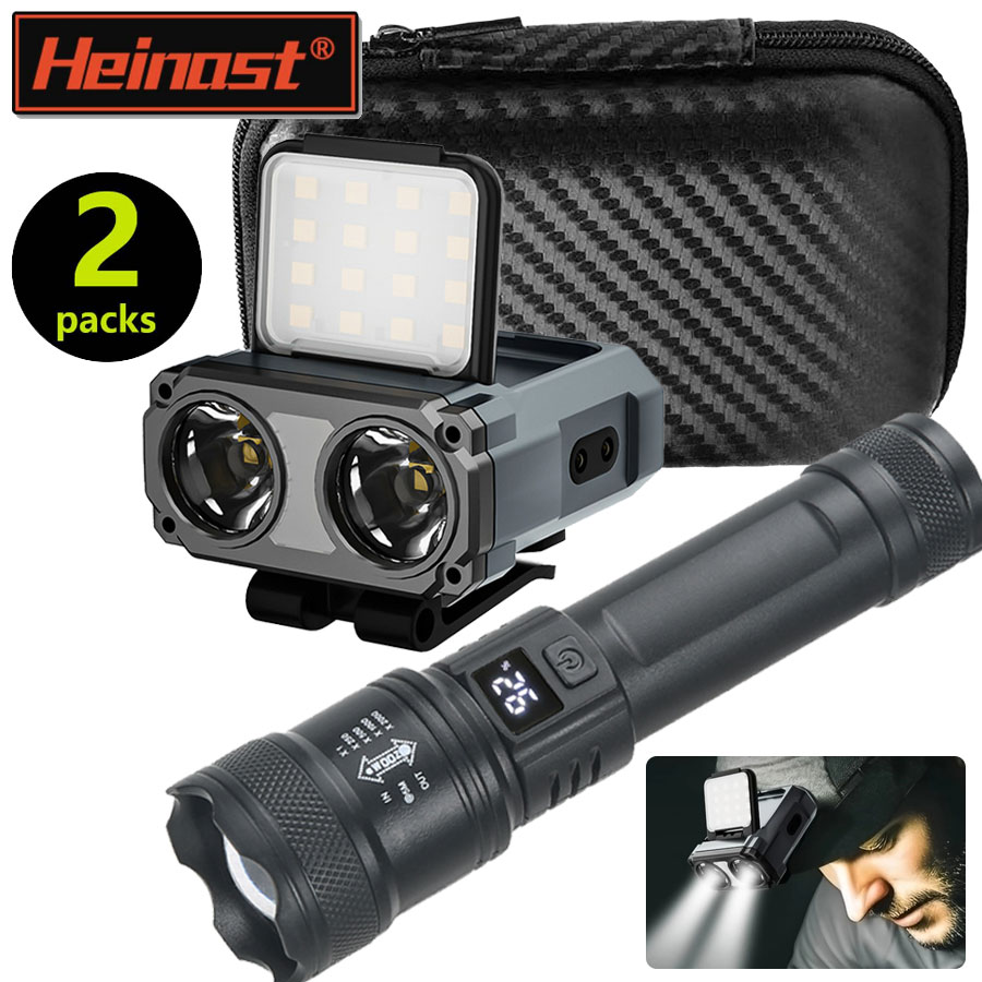 Headlamp - Mini lámpara de cabeza recargable ultrabrillante/linterna