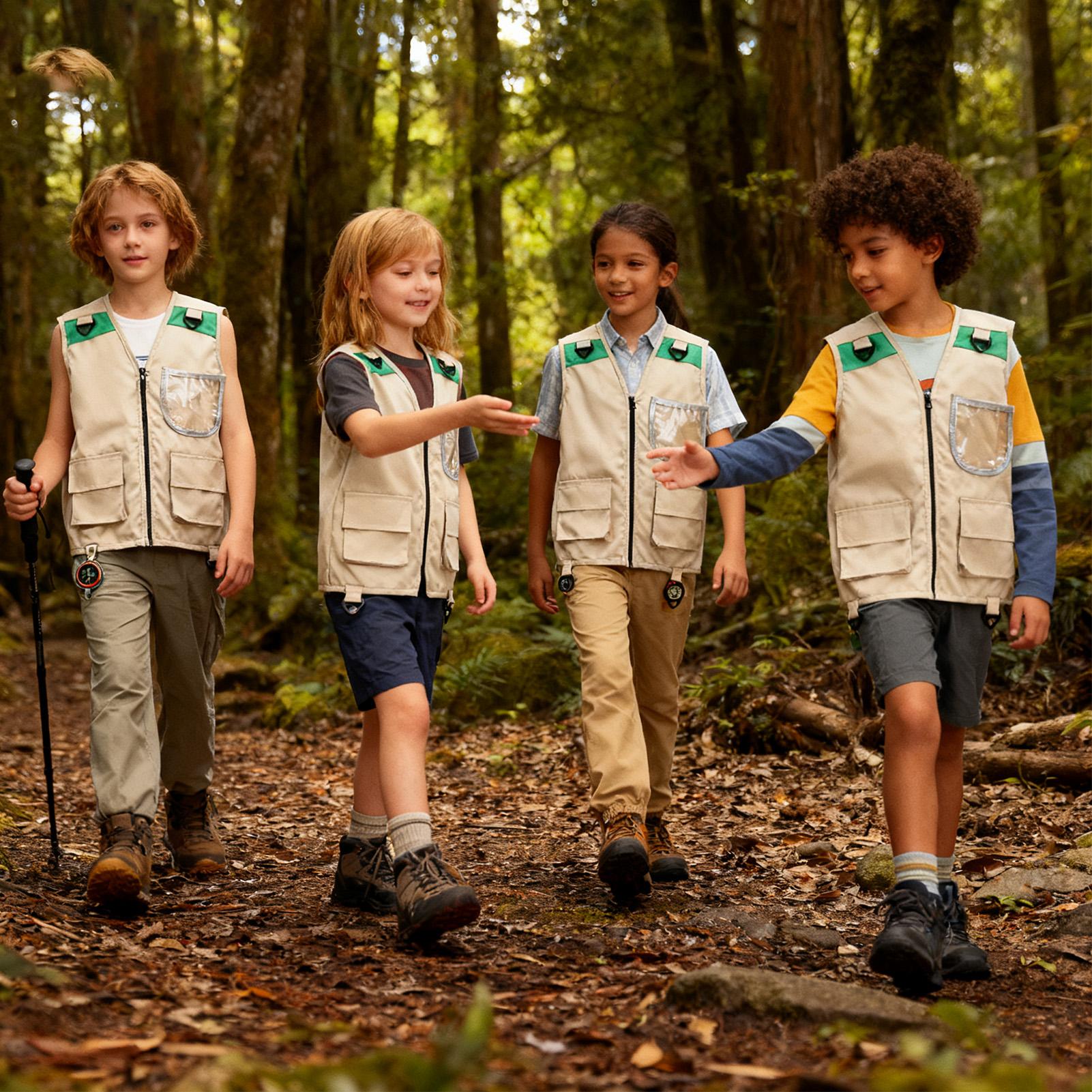 Outdoor Camping Kids Activities - Chaleco de carga para niños, chaqueta
