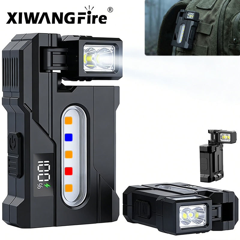 Headlamp - Linterna EDC ultraluminosa multifuncional, linterna de