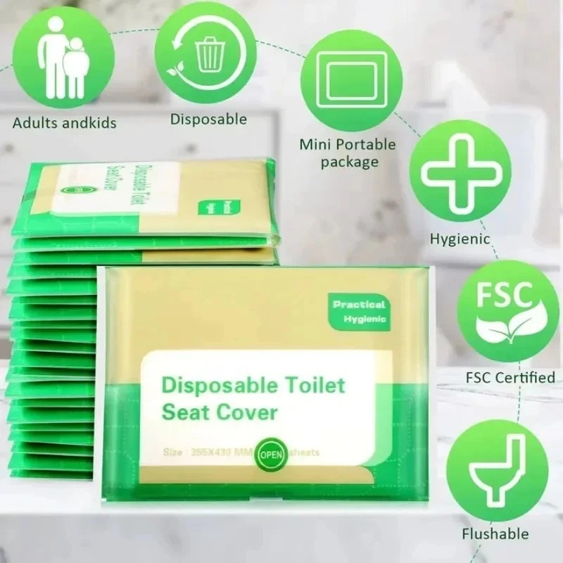 Outdoor Camping Toilet - 10-100 Unidades de Fundas Desechables para