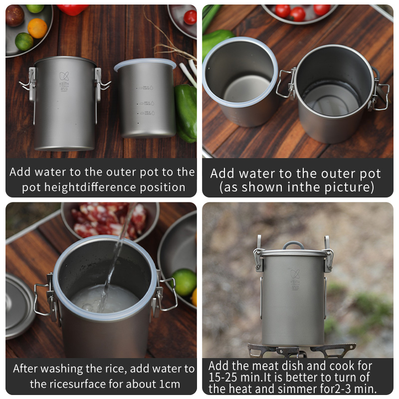 Olla para Arroz KEITH de Titan - Outdoor Camping Cooking Set reseña y precio