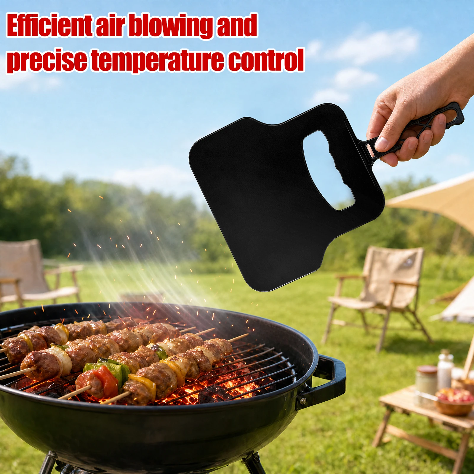 Ventilador Manual de Plástico, - Outdoor Camping Cooking Set reseña y precio