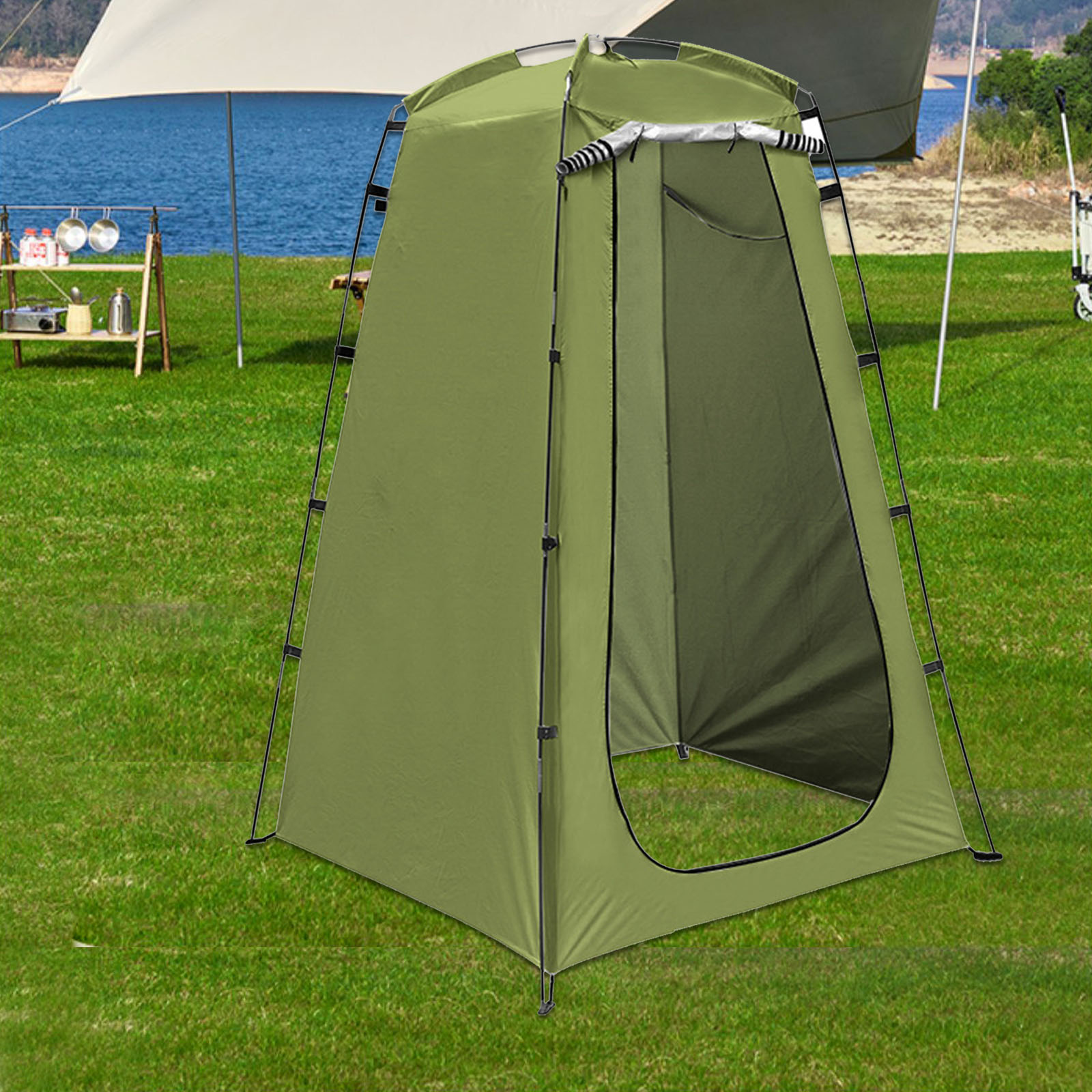 Carpa de ducha para camping, c - Outdoor Camping Toilet Tent reseña y precio