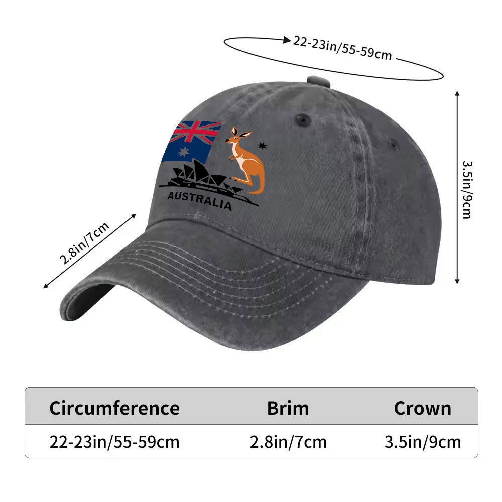 Gorra de béisbol con bandera d - Outdoor Camping Australia reseña y precio