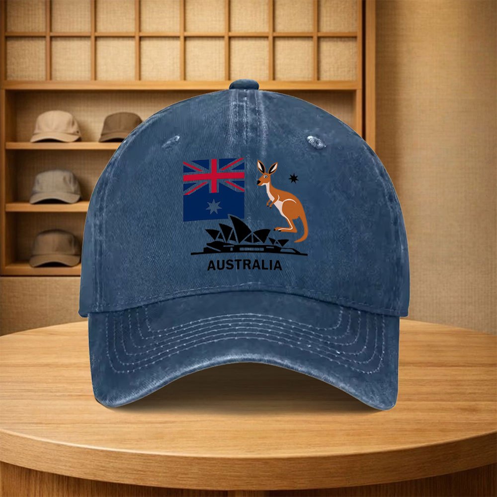 Gorra de béisbol con bandera d - Outdoor Camping Australia reseña y precio
