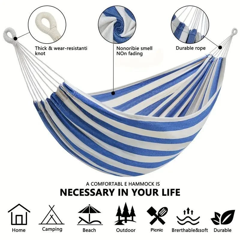 Hamaca de Lona sin Varillas de - Outdoor Camping Hammock reseña y precio