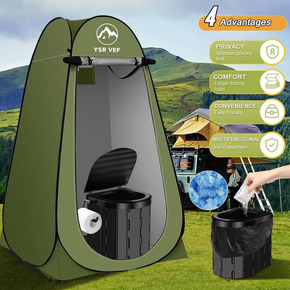 Kit de Inodoro Portátil, Inodo - Outdoor Camping Toilet reseña y precio
