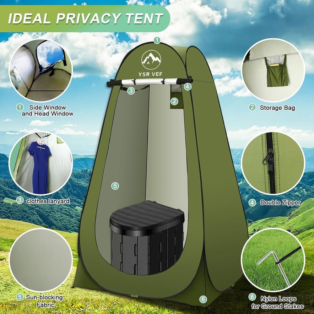 Kit de Inodoro Portátil, Inodo - Outdoor Camping Toilet reseña y precio