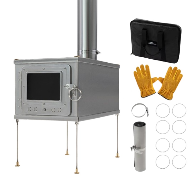 Tienda de campaña plegable, es - Outdoor Camping Wood Stove reseña y precio