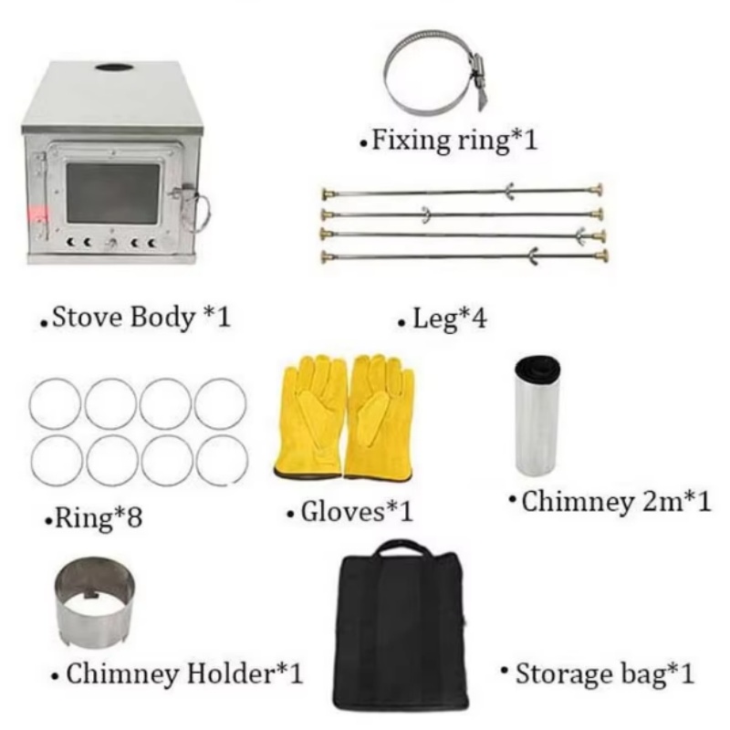 Tienda de campaña plegable, es - Outdoor Camping Wood Stove reseña y precio
