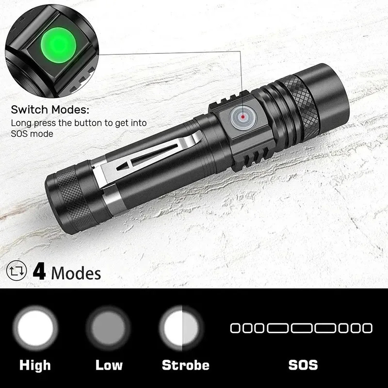 Linterna de mano recargable T6 - Headlamp reseña y precio