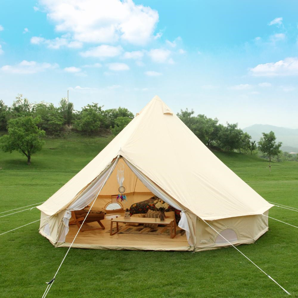 Tienda de campaña de lona tipo - Outdoor Camping And Glamping reseña y precio