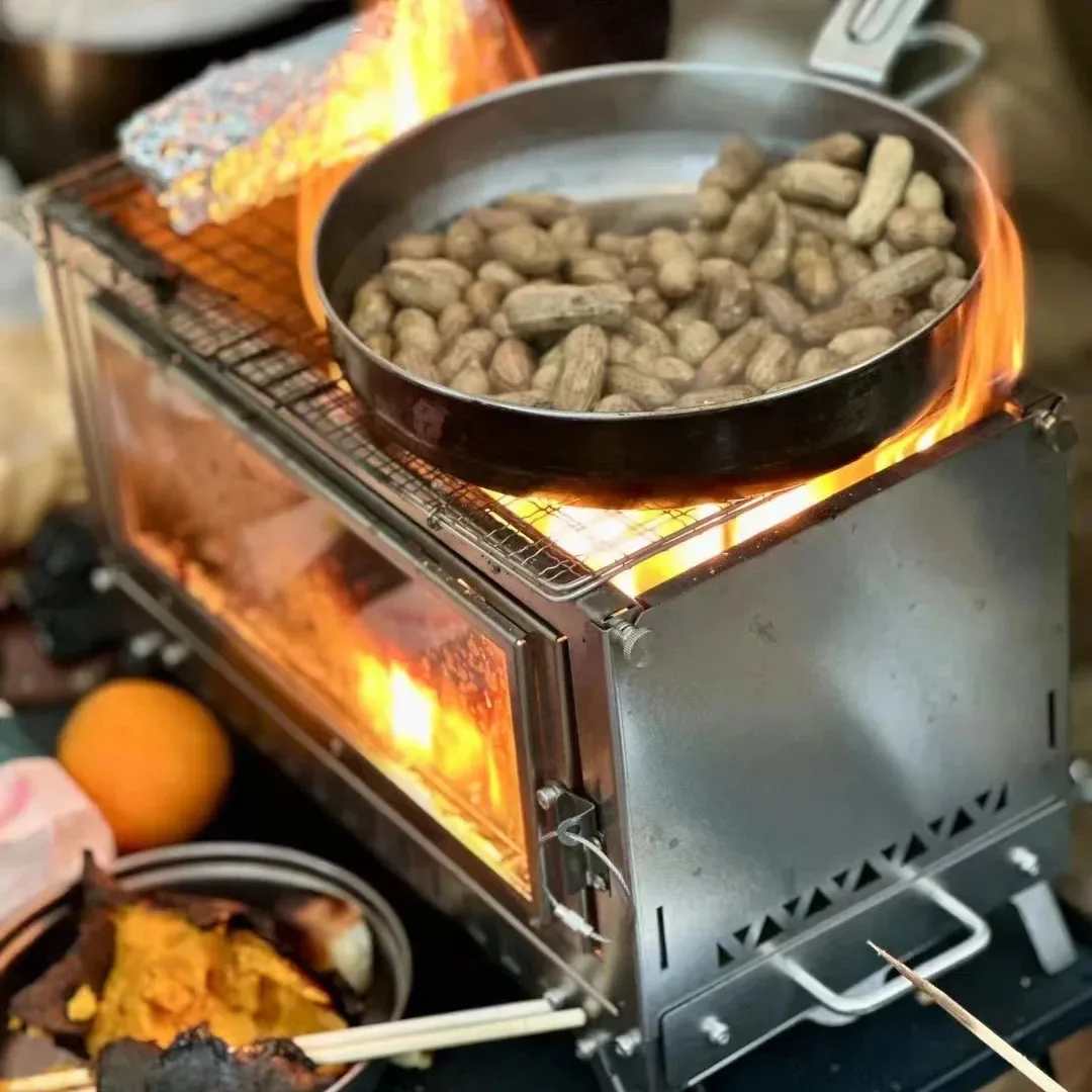 Estufa de leña, estufa de tien - Outdoor Camping Wood Stove reseña y precio