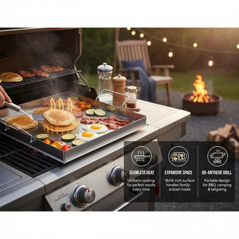 Plancha universal de superfici - Outdoor Camping Cooking Set reseña y precio