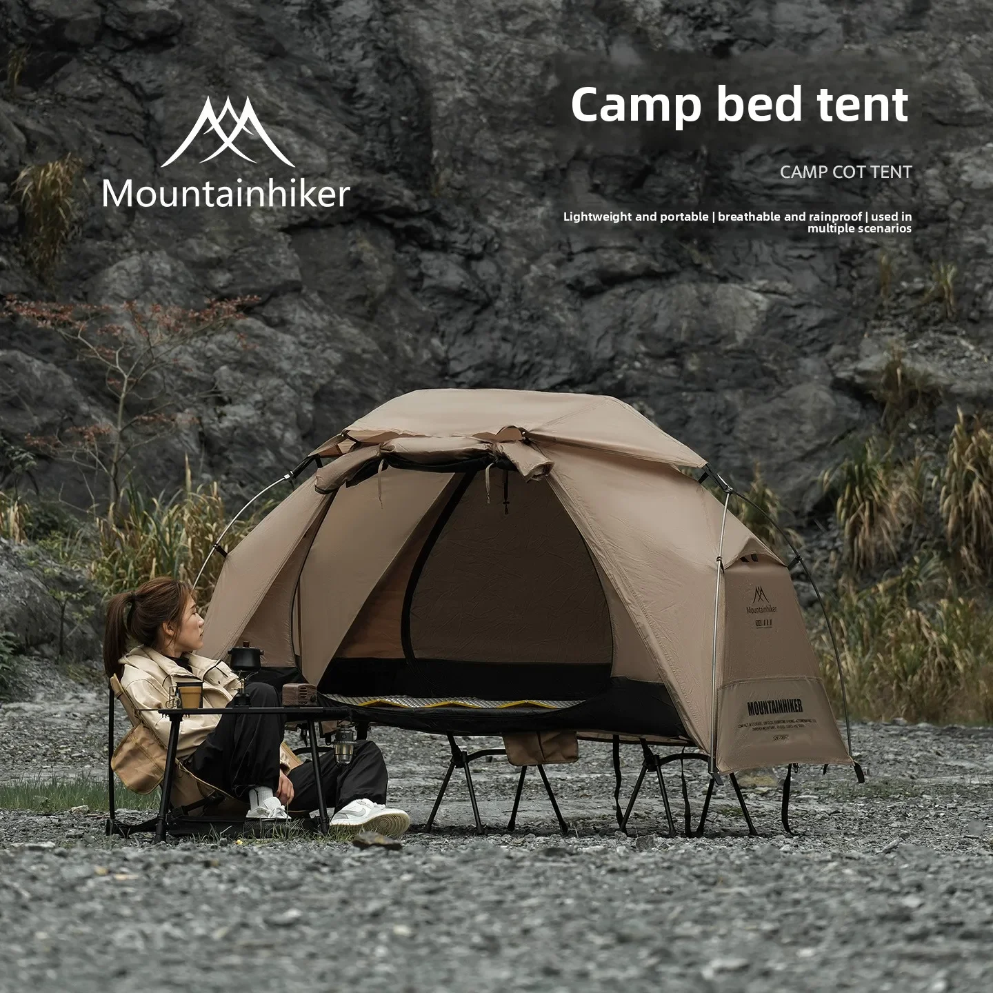 MOUNTAINHIKER Cama de Campaña  - Outdoor Camping Canopy reseña y precio