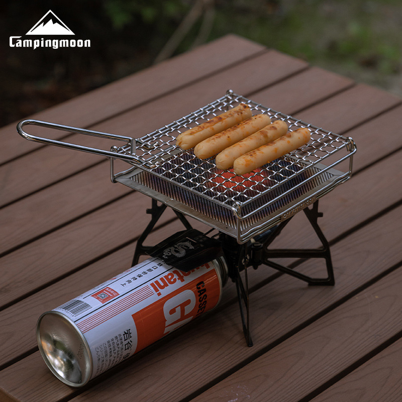CAMPINGMOON Rejilla Plegable d - Outdoor Camping Cooking Set reseña y precio