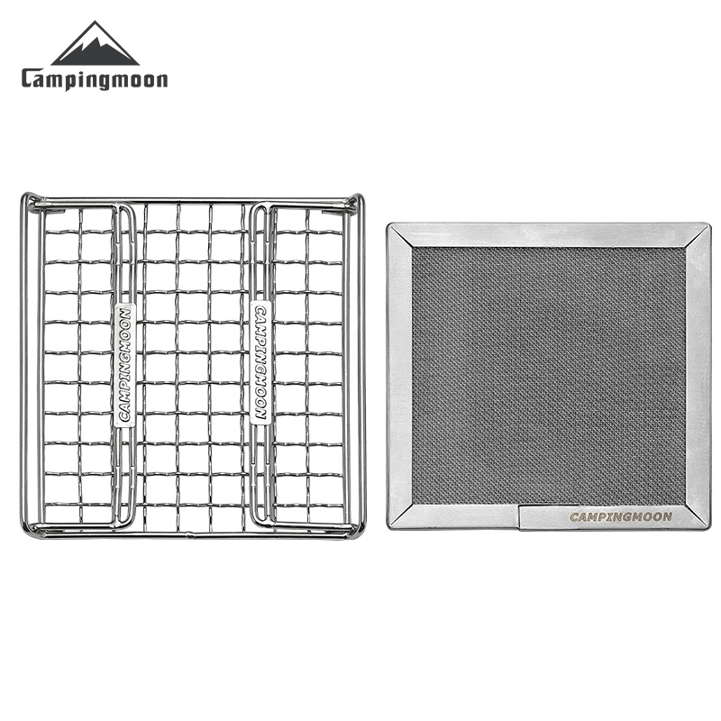 CAMPINGMOON Rejilla Plegable d - Outdoor Camping Cooking Set reseña y precio