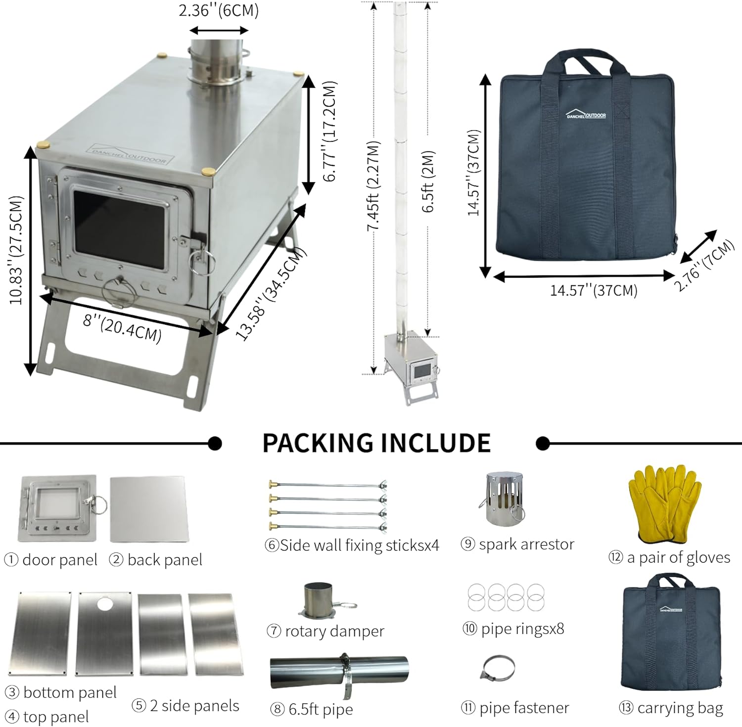 [Nuevo] Estufa de Acero Inoxid - Outdoor Camping Wood Stove reseña y precio