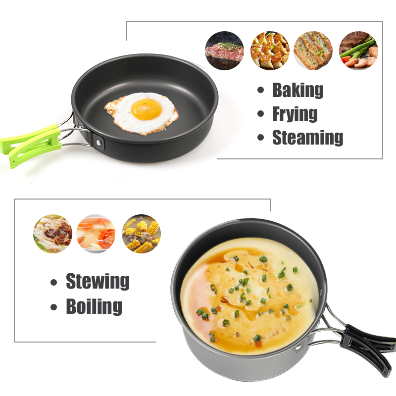 WESTTUNE-Kit de utensilios de  - Outdoor Camping Cooking Set reseña y precio