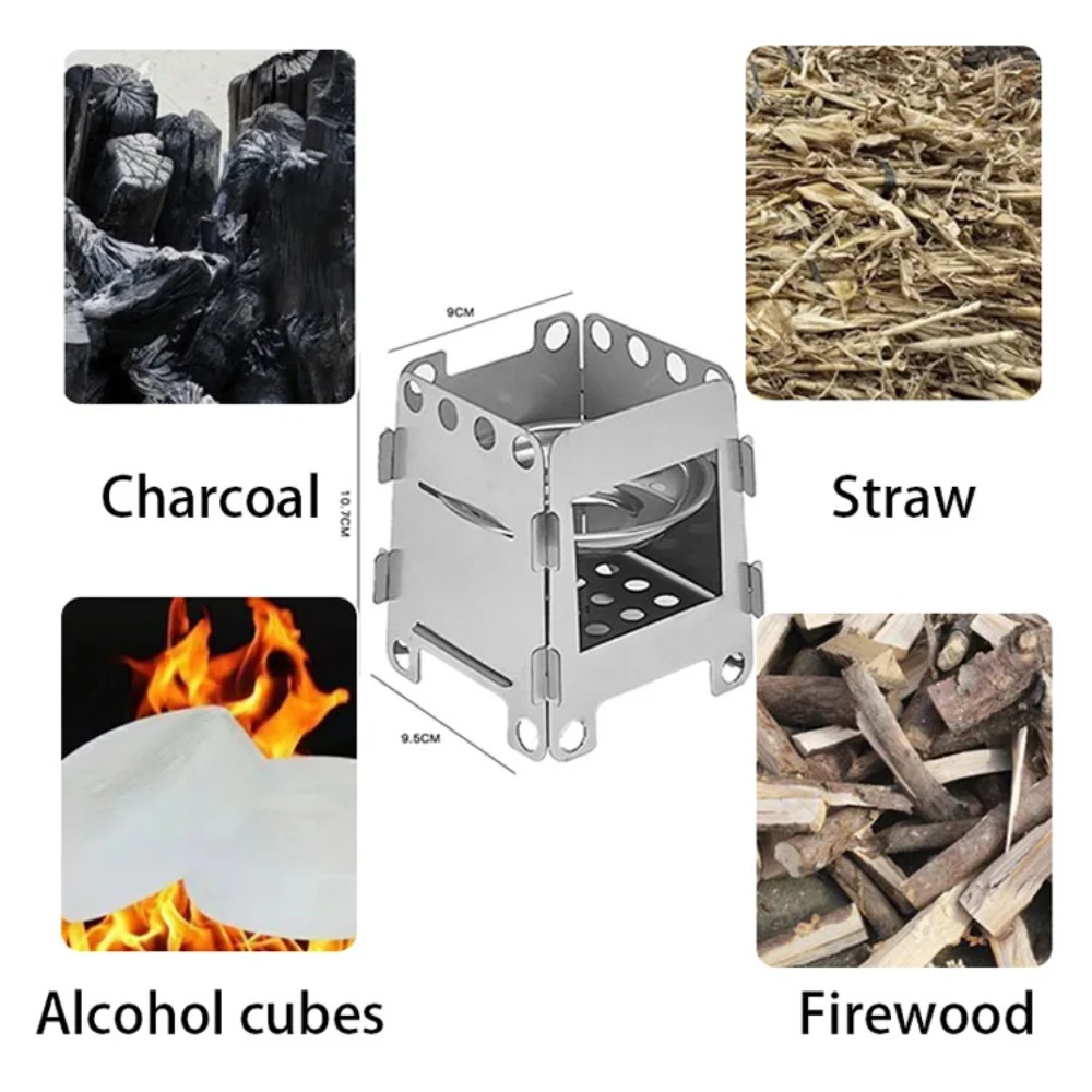 Horno de Camping, estufa de le - Outdoor Camping Wood Stove reseña y precio