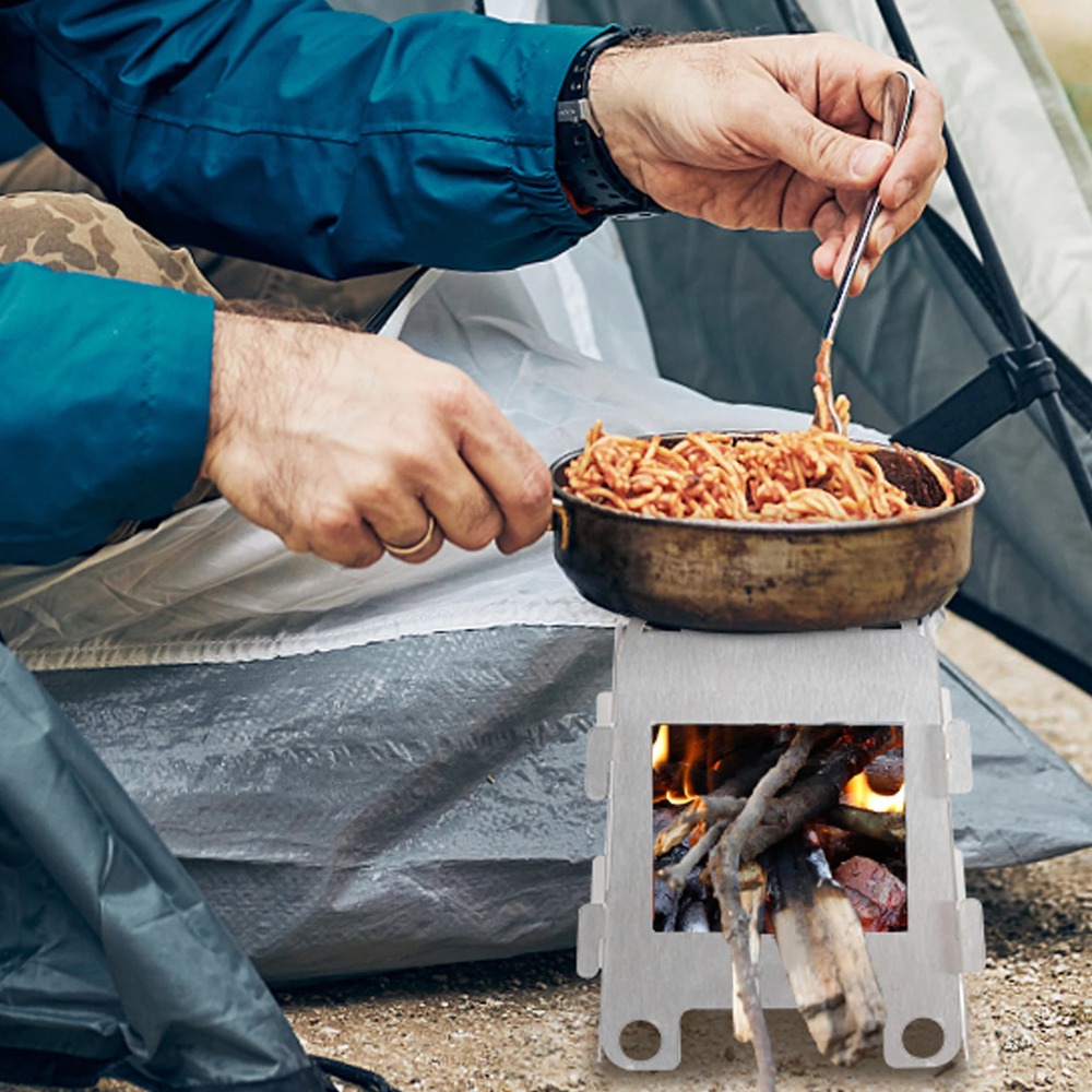 Horno de Camping, estufa de le - Outdoor Camping Wood Stove reseña y precio