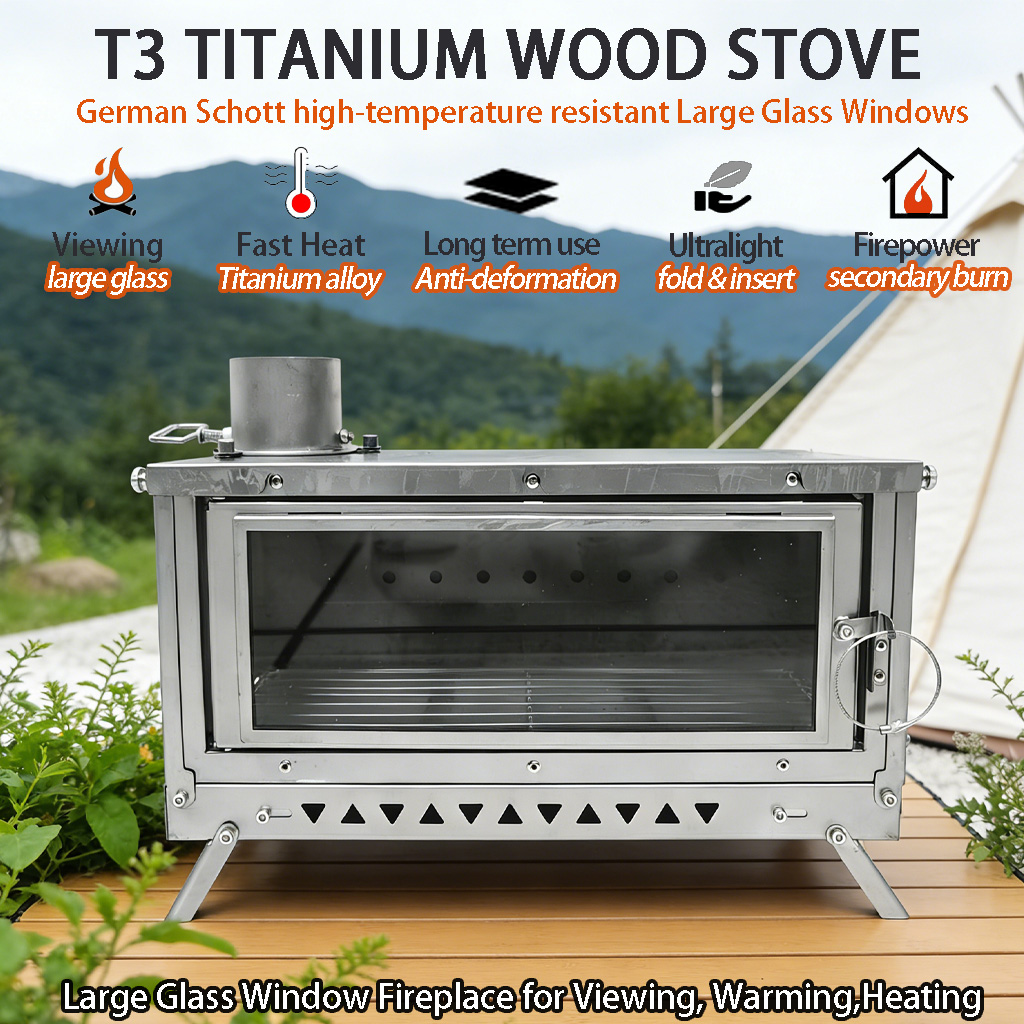 Estufa de tienda de campaña DA - Outdoor Camping Wood Stove reseña y precio