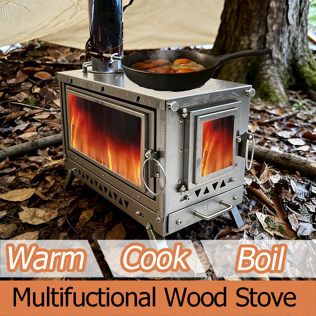 Estufa de tienda de campaña DA - Outdoor Camping Wood Stove reseña y precio