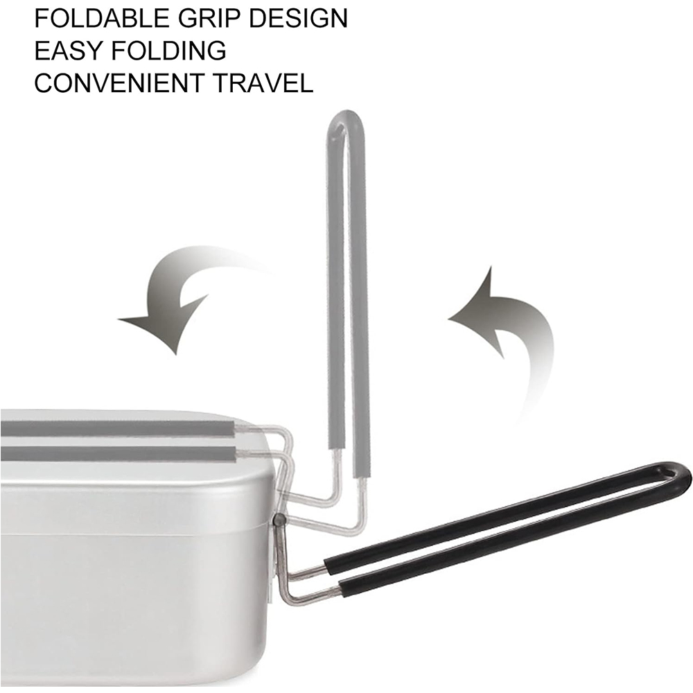 Fiambreras de aluminio de 800M - Outdoor Camping Cooking Set reseña y precio