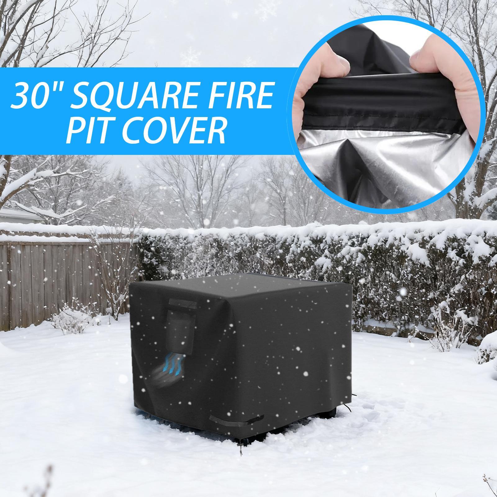 Cubierta para fogones cuadrada - Outdoor Camping Fire Pit reseña y precio