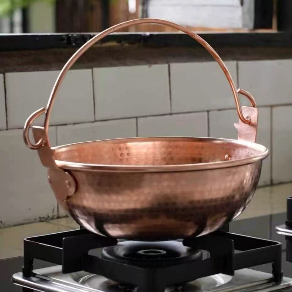 Olla colgante de cobre Vintage - Outdoor Camping Utensils reseña y precio