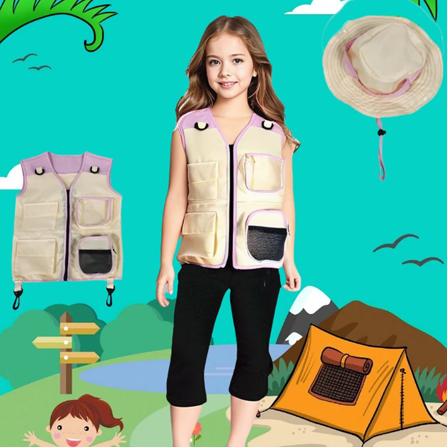 Chaleco de explorador para niñ - Outdoor Camping Kids Activities reseña y precio