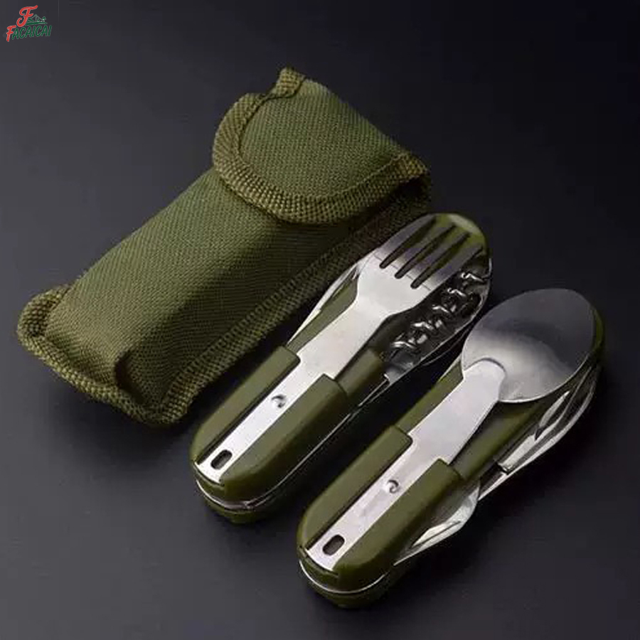 Juego de Utensilios de Viaje 5 - Outdoor Camping Utensils reseña y precio
