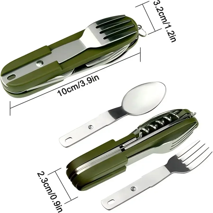 Juego de Utensilios de Viaje 5 - Outdoor Camping Utensils reseña y precio
