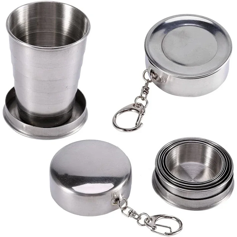 Taza Plegable de Acero Inoxida - Outdoor Camping Utensils reseña y precio