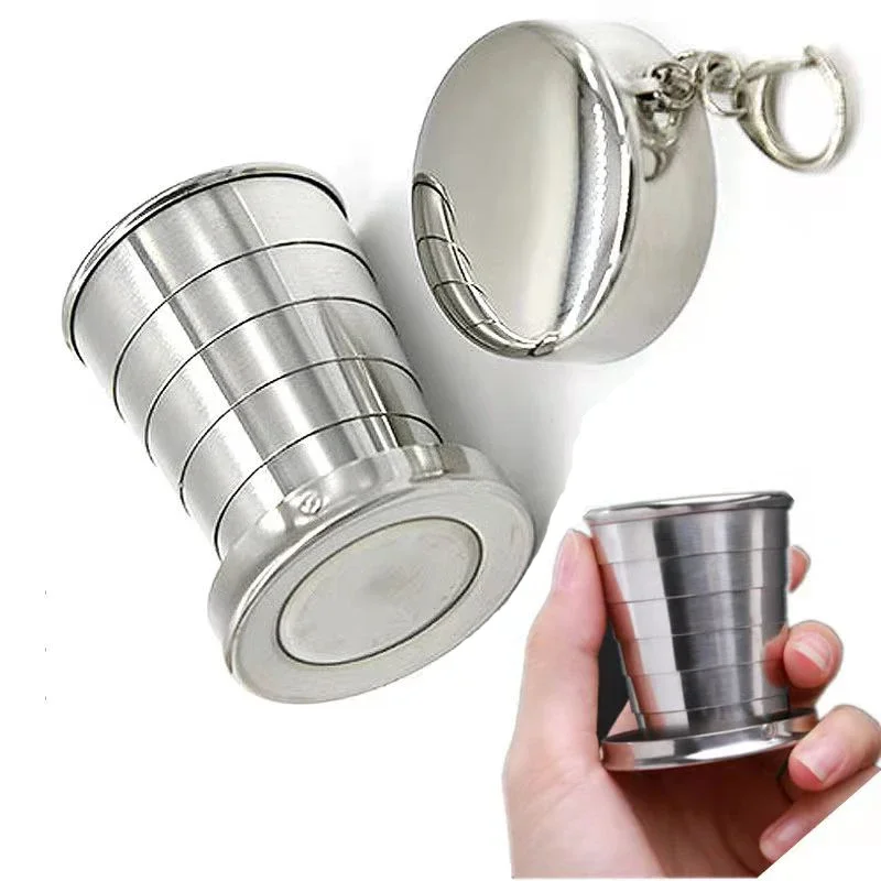 Taza Plegable de Acero Inoxida - Outdoor Camping Utensils reseña y precio