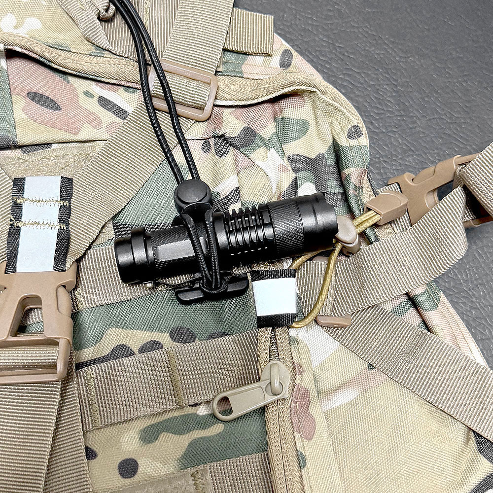 Clip para linterna, cuerda elá - Outdoor Camping Equipment reseña y precio