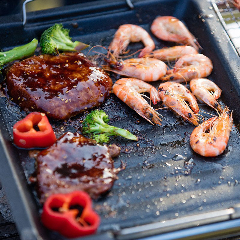 Sartén cuadrada gruesa para ex - Outdoor Camping Cooking Set reseña y precio