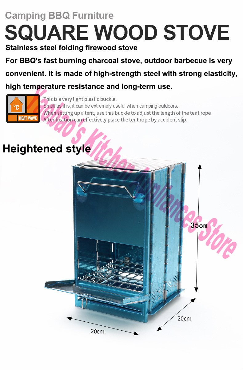 Estufa de Leña Portátil Desmon - Outdoor Camping Wood Stove reseña y precio