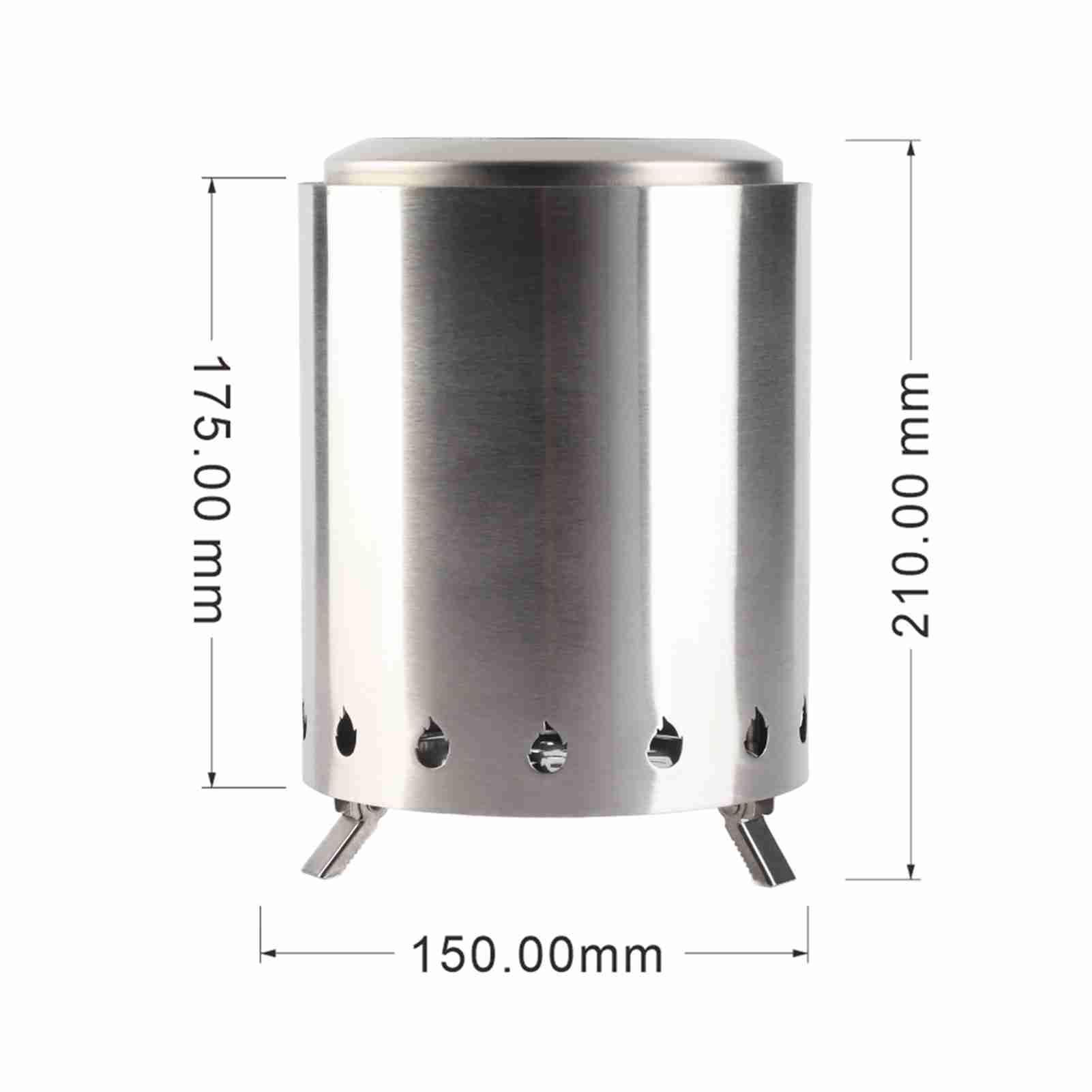 Estufa de leña para mochilero, - Outdoor Camping Wood Stove reseña y precio