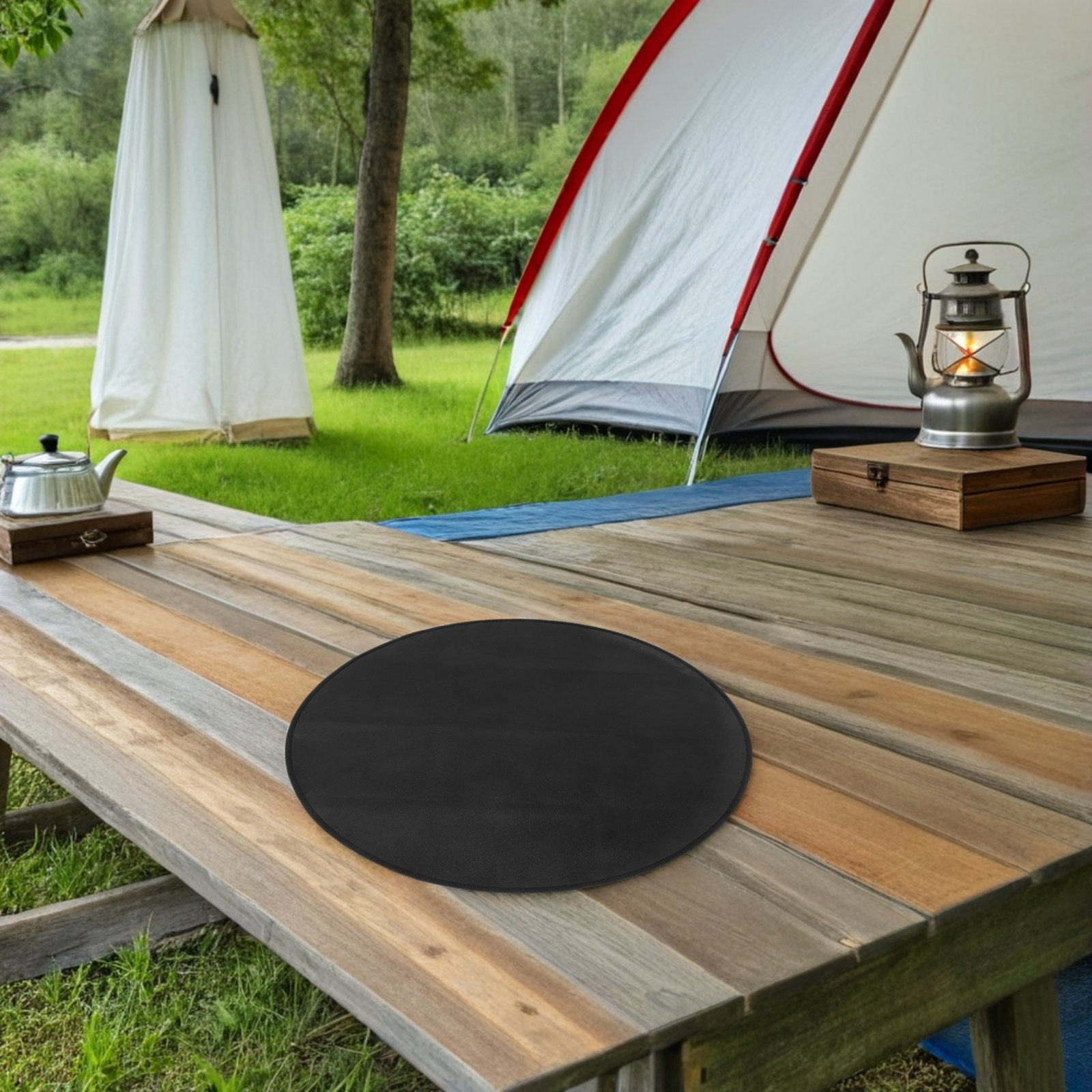 Alfombrilla Redonda Ignífuga p - Outdoor Camping Fire Pit reseña y precio