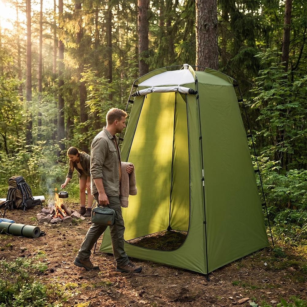 Carpa de Privacidad Portátil p - Outdoor Camping Toilet Tent reseña y precio