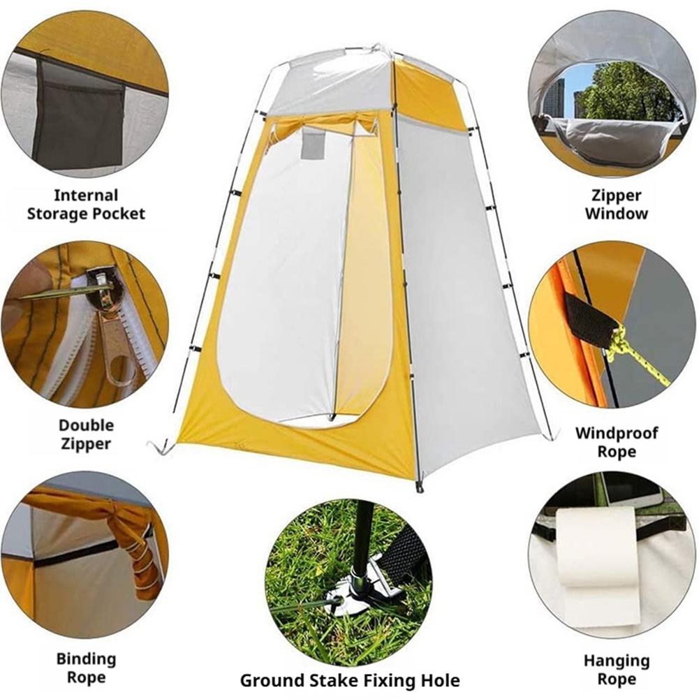 Carpa de Privacidad Portátil p - Outdoor Camping Toilet Tent reseña y precio