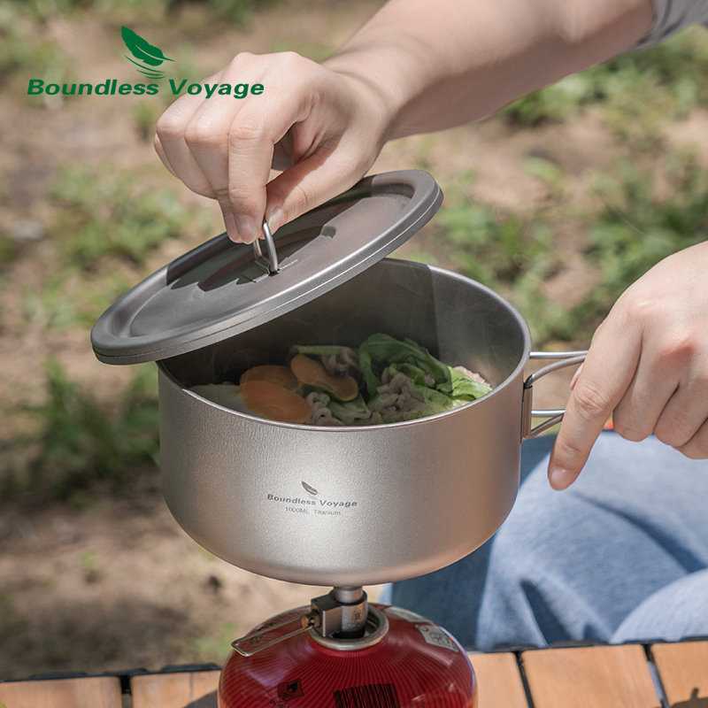 Olla de Camping de titanio Bou - Outdoor Camping Cooking Set reseña y precio